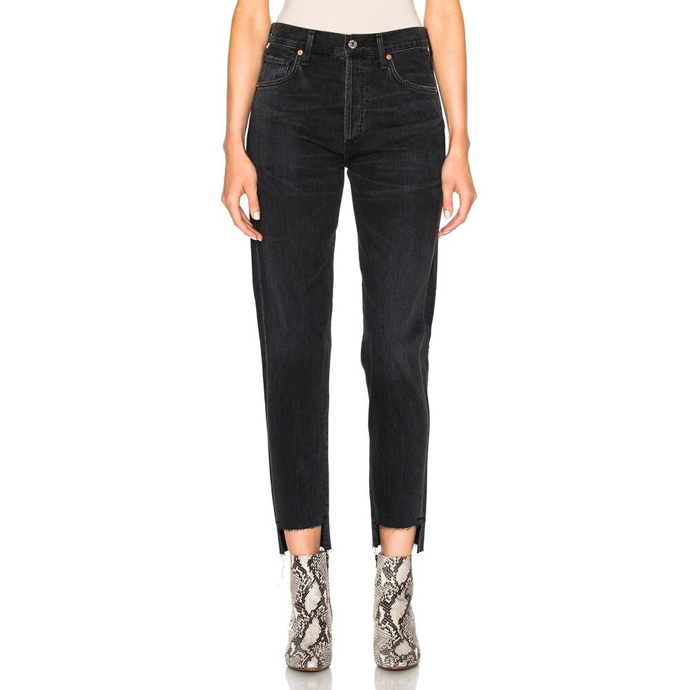 CITIZENS OF HUMANITY Liya Hi Low Hem Classic Fit Jean Size 25 Outsider - Picture 2 of 10